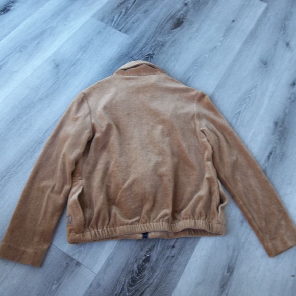 Geoffrey Beene Velour Jacket 1980s Small Zip Up American Designer Jacket - Picture 8 of 9